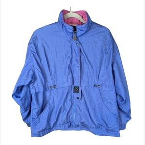 Natural Sport medium windbreaker pullover parachute fabric purple/pink